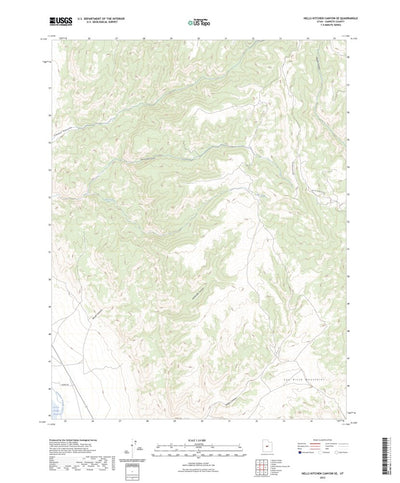 United States Geological Survey Hells Kitchen Canyon SE, UT (2023, 24000-Scale) digital map