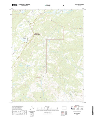 United States Geological Survey Hells Kitchen, CO (2022, 24000-Scale) digital map