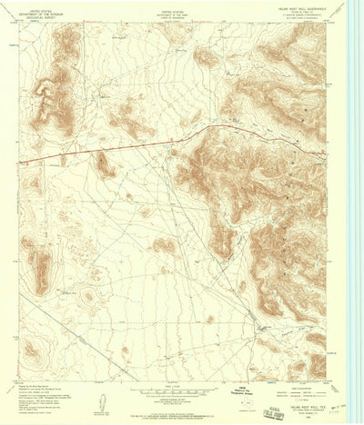 United States Geological Survey Helms West Well, TX (1955, 24000-Scale) digital map