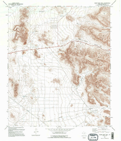 United States Geological Survey Helms West Well, TX (1995, 24000-Scale) digital map