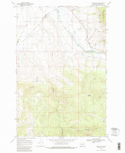 United States Geological Survey Helmville, MT (1968, 24000-Scale) digital map