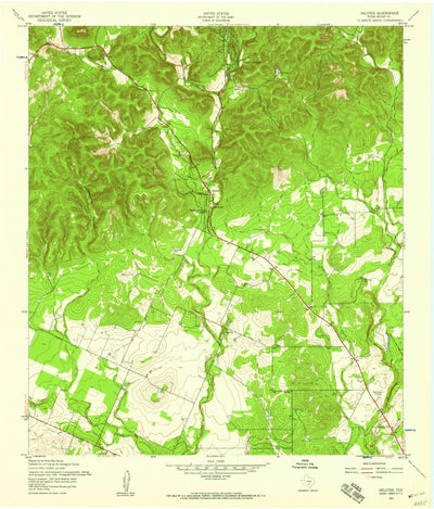 United States Geological Survey Helotes, TX (1953, 24000-Scale) digital map