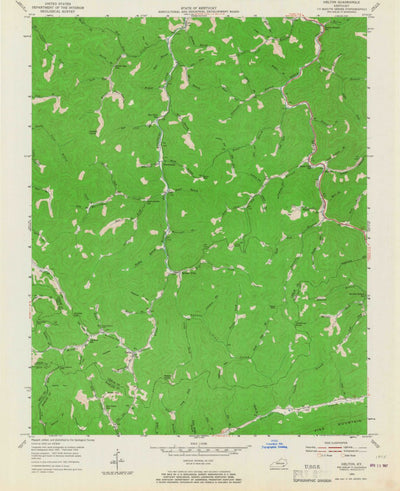 United States Geological Survey Helton, KY (1954, 24000-Scale) digital map
