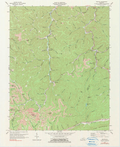 United States Geological Survey Helton, KY (1974, 24000-Scale) digital map