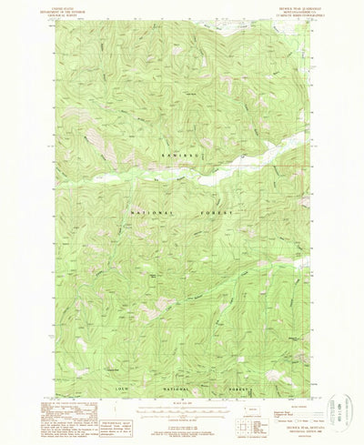 United States Geological Survey Helwick Peak, MT (1988, 24000-Scale) digital map