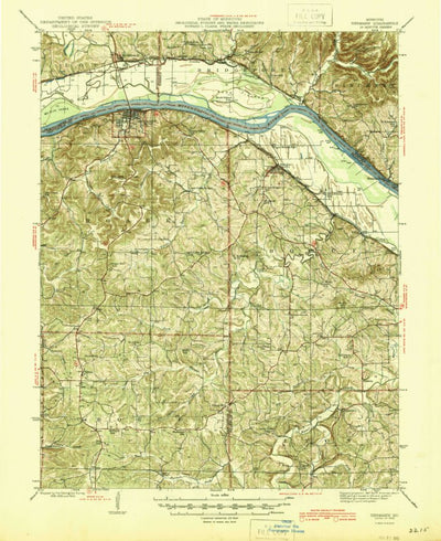 United States Geological Survey Hemann, MO (1945, 62500-Scale) digital map