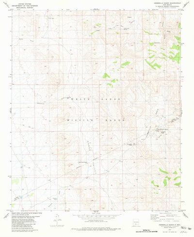 United States Geological Survey Hembrillo Basin, NM (1981, 24000-Scale) digital map