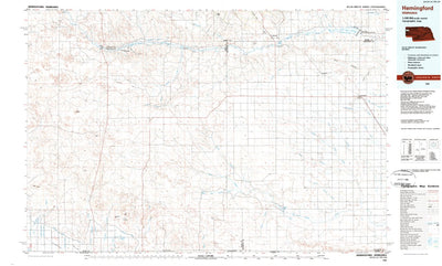 United States Geological Survey Hemingford, NE (1985, 100000-Scale) digital map