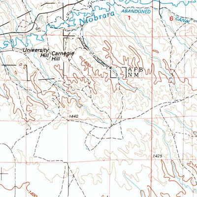 United States Geological Survey Hemingford, NE (1985, 100000-Scale) digital map