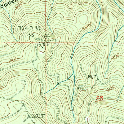 United States Geological Survey Hemlock Pass, WA (1984, 24000-Scale) digital map