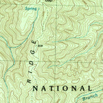 United States Geological Survey Hemp Top, GA-TN (1988, 24000-Scale) digital map