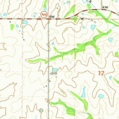 United States Geological Survey Hemple, MO (1971, 24000-Scale) digital map