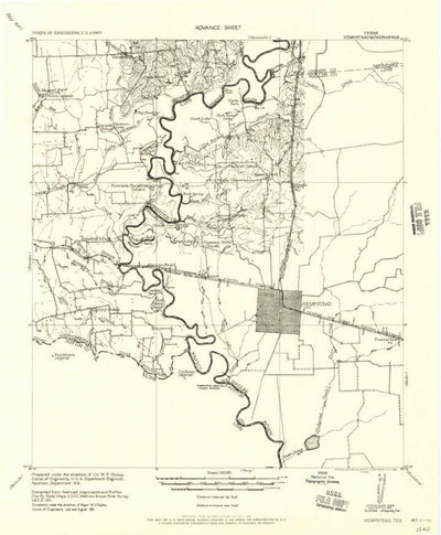 United States Geological Survey Hempstead, TX (1956, 62500-Scale) digital map