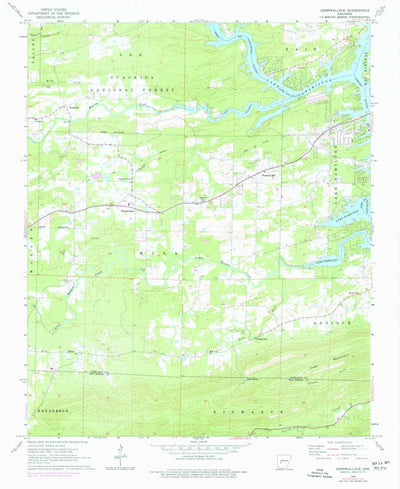 United States Geological Survey Hempwallace, AR (1966, 24000-Scale) digital map