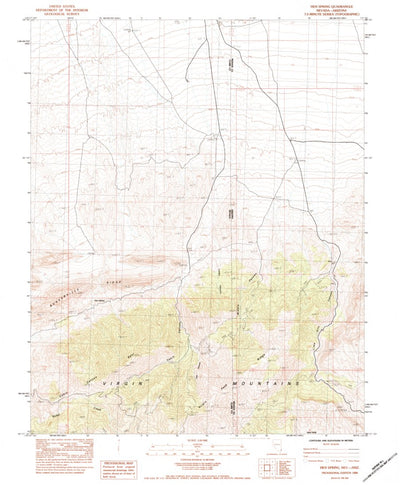 United States Geological Survey Hen Spring, NV-AZ (1984, 24000-Scale) digital map
