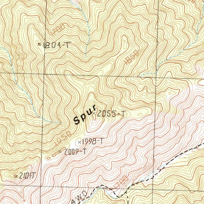 United States Geological Survey Hen Spring, NV-AZ (1984, 24000-Scale) digital map