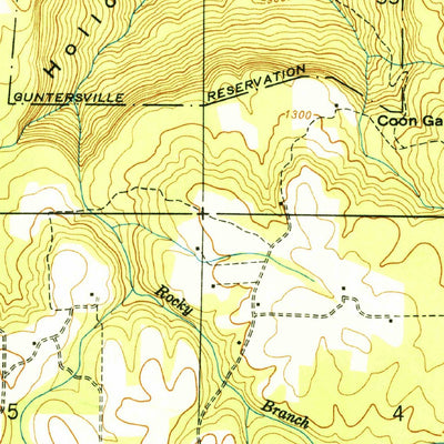United States Geological Survey Henagar, AL (1950, 24000-Scale) digital map