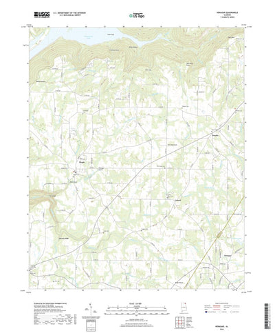 United States Geological Survey Henagar, AL (2020, 24000-Scale) digital map
