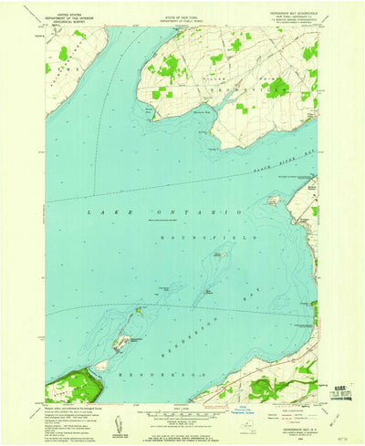 United States Geological Survey Henderson Bay, NY (1959, 24000-Scale) digital map
