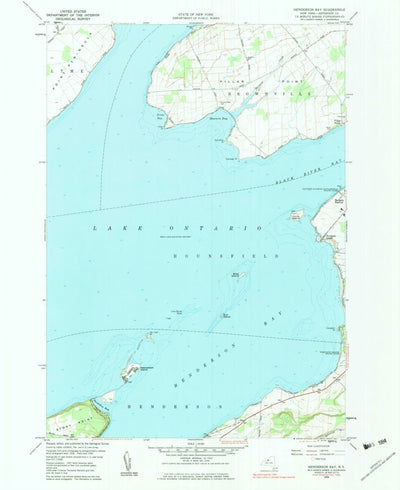 United States Geological Survey Henderson Bay, NY (1980, 24000-Scale) digital map