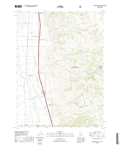 United States Geological Survey Henderson Creek, ID (2020, 24000-Scale) digital map