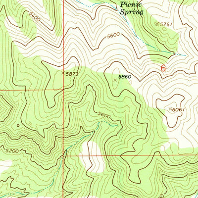 United States Geological Survey Henderson Creek, ID-UT (1968, 24000-Scale) digital map