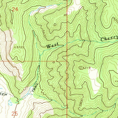 United States Geological Survey Henderson Creek, ID-UT (1968, 24000-Scale) digital map