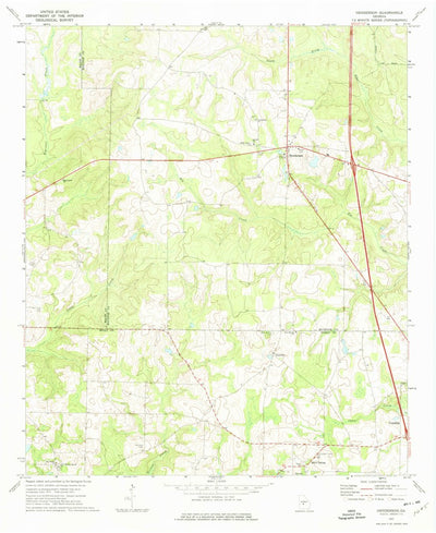 United States Geological Survey Henderson, GA (1971, 24000-Scale) digital map