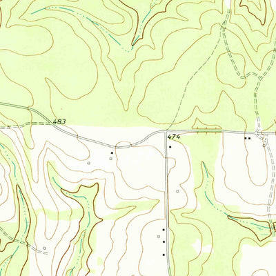 United States Geological Survey Henderson, GA (1971, 24000-Scale) digital map