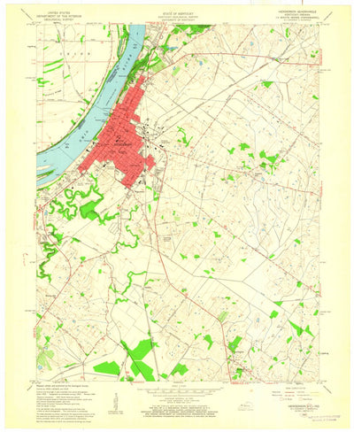 United States Geological Survey Henderson, KY-IN (1959, 24000-Scale) digital map