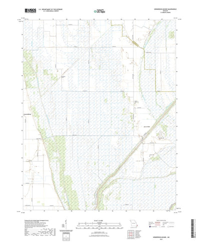 United States Geological Survey Henderson Mound, MO (2021, 24000-Scale) digital map