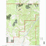 United States Geological Survey Henderson Mountain, MT (1996, 24000-Scale) digital map