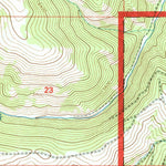 United States Geological Survey Henderson Mountain, MT (1996, 24000-Scale) digital map
