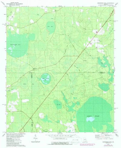 United States Geological Survey Henderson Still, GA (1972, 24000-Scale) digital map