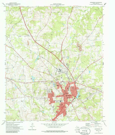 United States Geological Survey Henderson, TX (1973, 24000-Scale) digital map