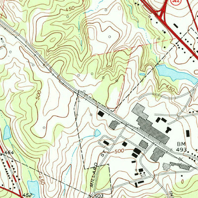 United States Geological Survey Henderson, TX (1973, 24000-Scale) digital map