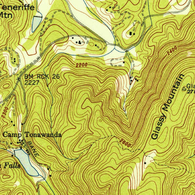United States Geological Survey Hendersonville, NC (1946, 24000-Scale) digital map