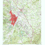 United States Geological Survey Hendersonville, NC (1997, 24000-Scale) digital map