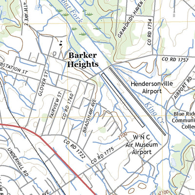 United States Geological Survey Hendersonville, NC (2022, 24000-Scale) digital map