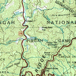 United States Geological Survey Hendersonville, NC-SC (1986, 100000-Scale) digital map