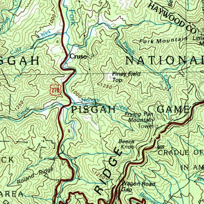 United States Geological Survey Hendersonville, NC-SC (1986, 100000-Scale) digital map