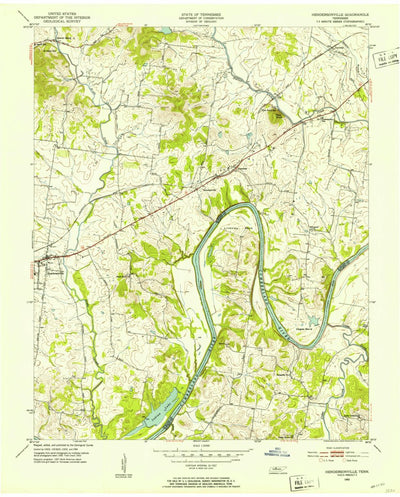 United States Geological Survey Hendersonville, TN (1952, 24000-Scale) digital map
