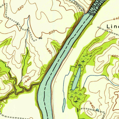 United States Geological Survey Hendersonville, TN (1952, 24000-Scale) digital map