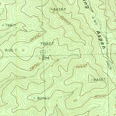 United States Geological Survey Hendricks Peak, NM (1985, 24000-Scale) digital map