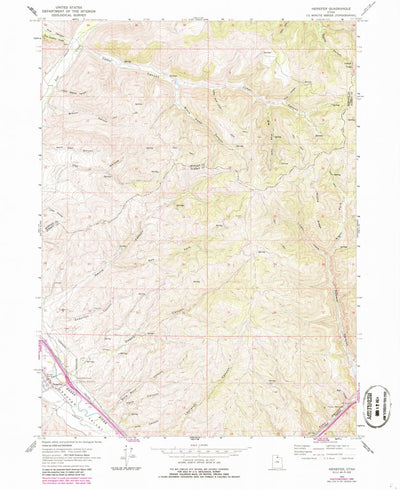 United States Geological Survey Henefer, UT (1964, 24000-Scale) digital map