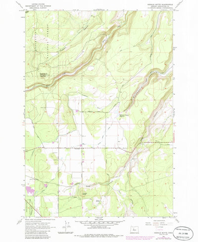 United States Geological Survey Henkle Butte, OR (1962, 24000-Scale) digital map