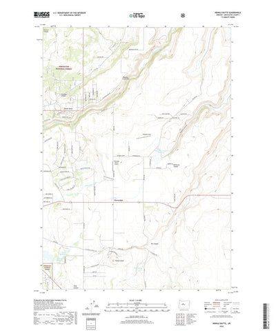 United States Geological Survey Henkle Butte, OR (2020, 24000-Scale) digital map
