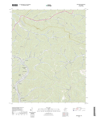 United States Geological Survey Henlawson, WV (2023, 24000-Scale) digital map