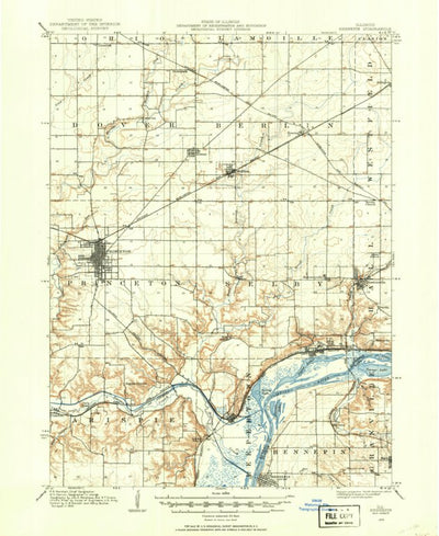 United States Geological Survey Hennepin, IL (1909, 62500-Scale) digital map