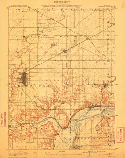 United States Geological Survey Hennepin, IL (1911, 62500-Scale) digital map